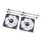 Thermaltake CT120 ARGB Sync PC Pack de 2 Ventiladores 120mm Negro Thermaltake CT120 ARGB Sync PC Pack de 2 Ventiladores 120mm Negro