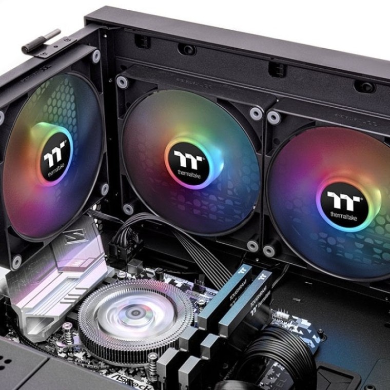 Thermaltake CT120 ARGB Sync PC Pack de 2 Ventiladores 120mm Negro