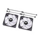 Thermaltake CT140 ARGB Sync PC Pack de 2 Ventiladores 140mm Negro