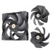 Thermaltake SWAFAN GT12 Pack de 3 Ventiladores 120mm Negro