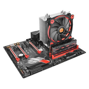 Ventilador CPU Thermaltake Riing Silent 12 CPU Cooler Rojo