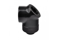 Thermaltake Pacific Adaptador Angular G1/4" 45º+90º Negro