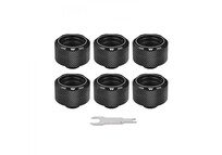 Thermaltake Pacific C-Pro Pack 6 Racores G1/4 Tubo PETG 16mm OD Compresión Negro Thermaltake Pacific C-Pro Pack 6 Racores G1/4 Tubo PETG 16mm OD Compresión Negro