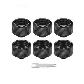 Thermaltake Pacific C-Pro Pack 6 Racores G1/4 Tubo PETG 16mm OD Compresión Negro Thermaltake Pacific C-Pro Pack 6 Racores G1/4 Tubo PETG 16mm OD Compresión Negro