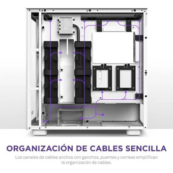 NZXT H7 Elite RGB 2023 Cristal Templado USB 3.2 Blanca NZXT H7 Elite RGB 2023 Cristal Templado USB 3.2 Blanca