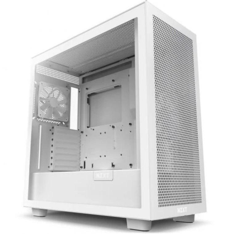 NZXT H7 Flow Cristal Templado USB 3.2 Blanca