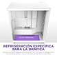 Torre PC NZXT H7 Flow 2024 Cristal Templado USB 3.2 Blanca