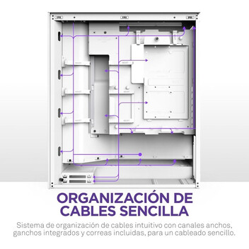 Torre PC NZXT H7 Flow 2024 Cristal Templado USB 3.2 Blanca