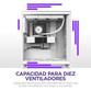 Torre PC NZXT H7 Flow 2024 Cristal Templado USB 3.2 Blanca