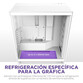 Torre PC NZXT H7 Flow RGB 2024 Cristal Templado USB 3.2 Blanco
