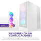 Torre PC NZXT H7 Flow RGB 2024 Cristal Templado USB 3.2 Blanco