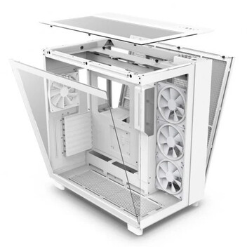 NZXT H9 Elite RGB Midi Tower Cristal Templado USB 3.2 Blanca