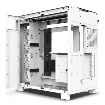 NZXT H9 Elite RGB Midi Tower Cristal Templado USB 3.2 Blanca