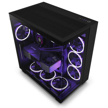 Torre PC NZXT H9 Flow Semitorre ATX Cristal Templado USB-C/3.2 Negra