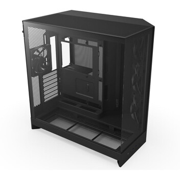 Torre PC Caja NZXT H9 Flow Malla y vidrio templado, 3x140mm, ATX/EATX