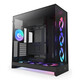Torre PC Caja NZXT H9 Flow RGB+ Negro Vidrio Templado ATX EATX mATX Mini-ITX Iluminación Multi