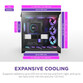 Torre PC Caja NZXT H9 Flow RGB+ Negro Vidrio Templado ATX EATX mATX Mini-ITX Iluminación Multi