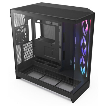 Torre PC Torre NZXT H9 Flow RGB Ventana Lateral Vidrio Templado ATX/EATX Iluminación Negra Torre PC Torre NZXT H9 Flow RGB Ventana Lateral Vidrio Templado ATX/EATX Iluminación Negra