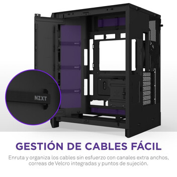 Torre PC Torre NZXT H9 Flow RGB Ventana Lateral Vidrio Templado ATX/EATX Iluminación Negra Torre PC Torre NZXT H9 Flow RGB Ventana Lateral Vidrio Templado ATX/EATX Iluminación Negra