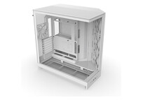 Torre PC Torre NZXT H9 Flow Blanco Ventana Templada ATX EATX mATX Mini-ITX 4 Ventiladores Vidrio Tem