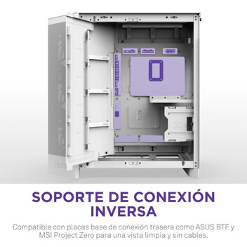 Torre PC Torre NZXT H9 Flow RGB+ Blanco ATX/EATX Vidrio Templado RGB Midi Tower Torre PC Torre NZXT H9 Flow RGB+ Blanco ATX/EATX Vidrio Templado RGB Midi Tower