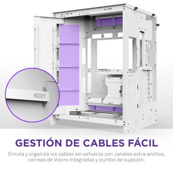 Torre PC Caja NZXT H9 Flow RGB Blanco 3x140mm RGB Torre PC Caja NZXT H9 Flow RGB Blanco 3x140mm RGB