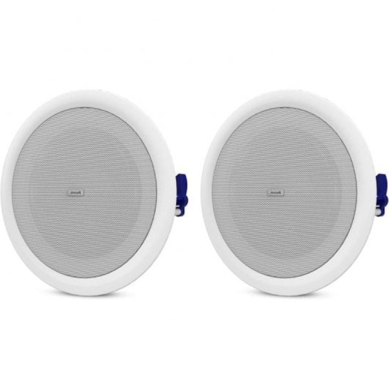 Audibax CM808L-BT Altavoces Empotrables de Techo Bluetooth 2 Vías 2x40W 8" Blancos