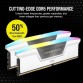 Corsair Vengeance RGB DDR5 White 5600MHz 32GB 2x16GB CL40 Corsair Vengeance RGB DDR5 White 5600MHz 32GB 2x16GB CL40