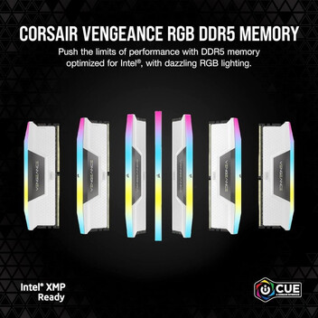 Corsair Vengeance RGB DDR5 White 6000MHz 32 GB 2x16GB CL36