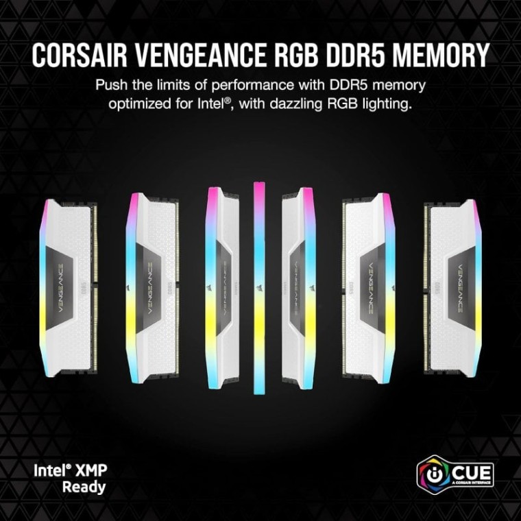 Corsair Vengeance RGB DDR5 White 6000MHz 32 GB 2x16GB CL36