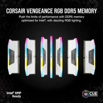 Corsair Vengeance RGB DDR5 White 5600MHz 64GB 2x32GB CL40