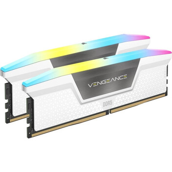 Memoria RAM Corsair Vengeance RGB DDR5 White 6400MHz 64GB 2x32GB CL32 Intel XMP 3.0 Memoria RAM Corsair Vengeance RGB DDR5 White 6400MHz 64GB 2x32GB CL32 Intel XMP 3.0