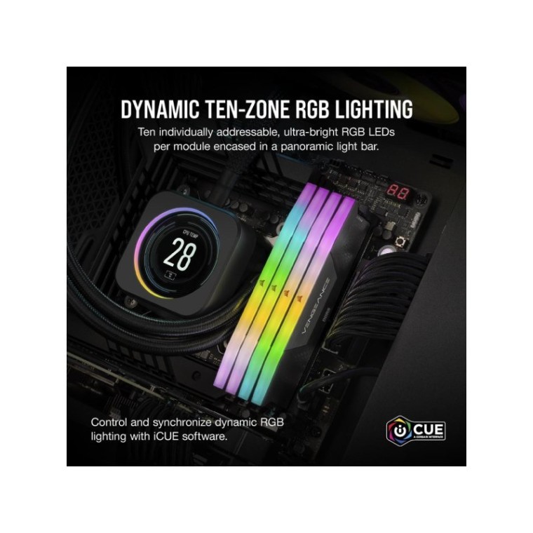 Corsair Vengeance RGB DDR5 6200MHz 64GB 4x16GB CL32