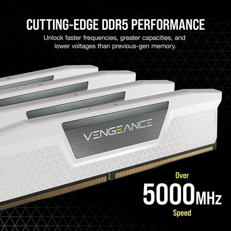 Corsair Vengeance DDR5 5200MHz 32GB 2x16GB CL40 Blanco