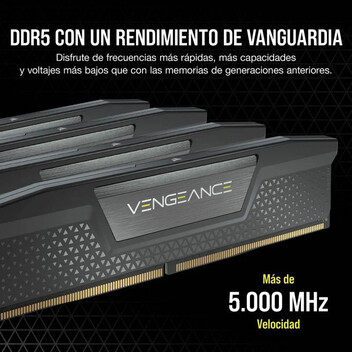 Corsair Vengeance DDR5 6400MHz PC5-51200 32GB 2x16GB CL32 Negra Corsair Vengeance DDR5 6400MHz PC5-51200 32GB 2x16GB CL32 Negra