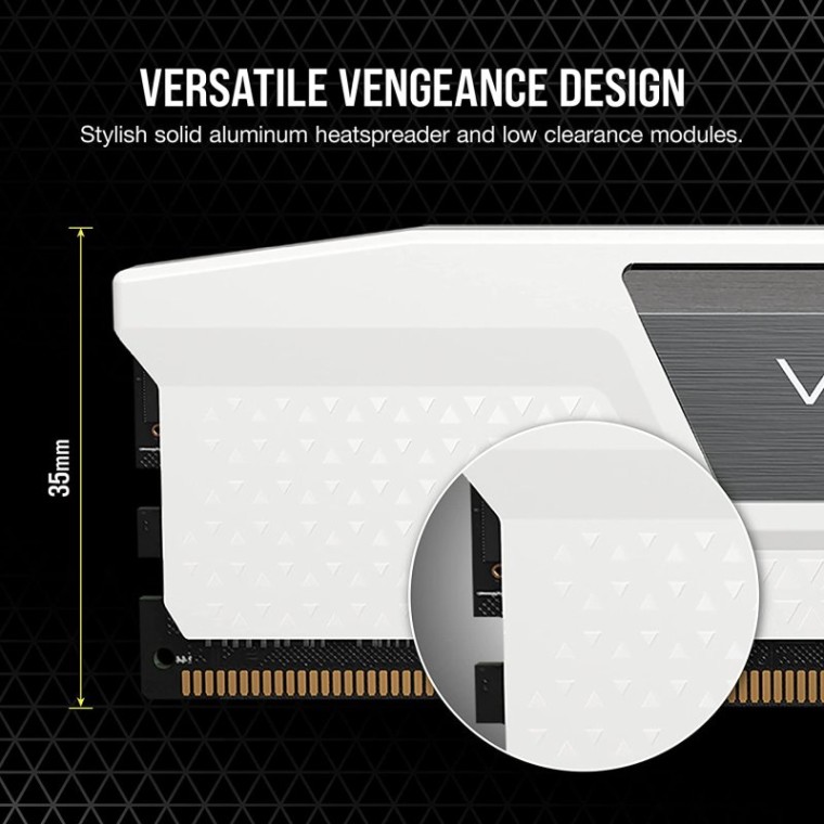 Corsair Vengeance DDR5 5200MHz 64GB 2x32GB CL40 Blanco