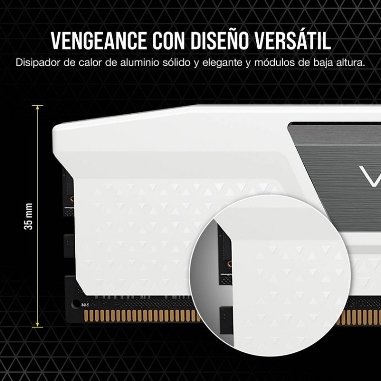 Corsair Vengeance DDR5 5600MHz PC5-44800 64GB 2x32GB CL40 Blanco