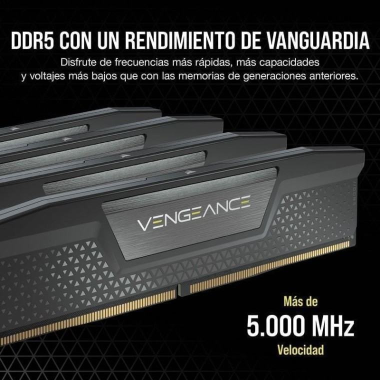 Corsair Vengeance DDR5 6000MHz 64GB 2x32GB CL30 Negra