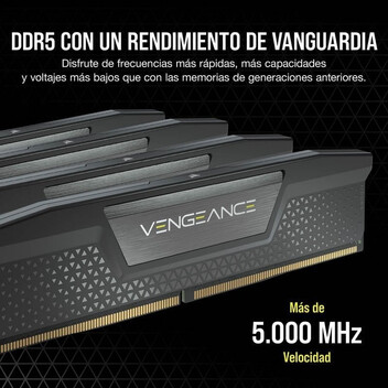 Corsair Vengeance DDR5 6000MHz 64GB 2x32GB CL40 Negra Corsair Vengeance DDR5 6000MHz 64GB 2x32GB CL40 Negra