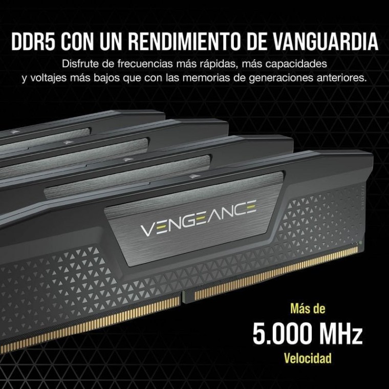 Corsair Vengeance DDR5 6000MHz 64GB 2x32GB CL40 Negra