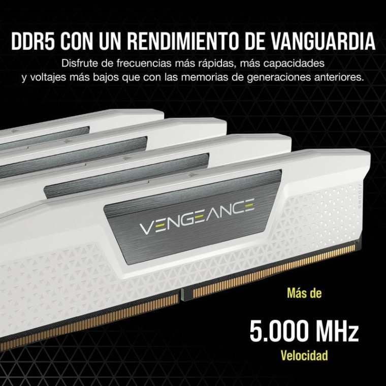 Corsair Vengeance DDR5 6000MHz PC5-48000 64GB 2x32GB CL40 Blanco