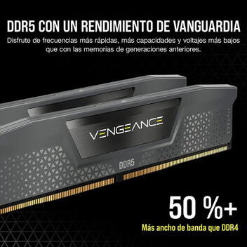 Corsair Vengeance DDR5 6000MHz 64GB 2x32GB CL40 Negra Optimizado AMD Corsair Vengeance DDR5 6000MHz 64GB 2x32GB CL40 Negra Optimizado AMD