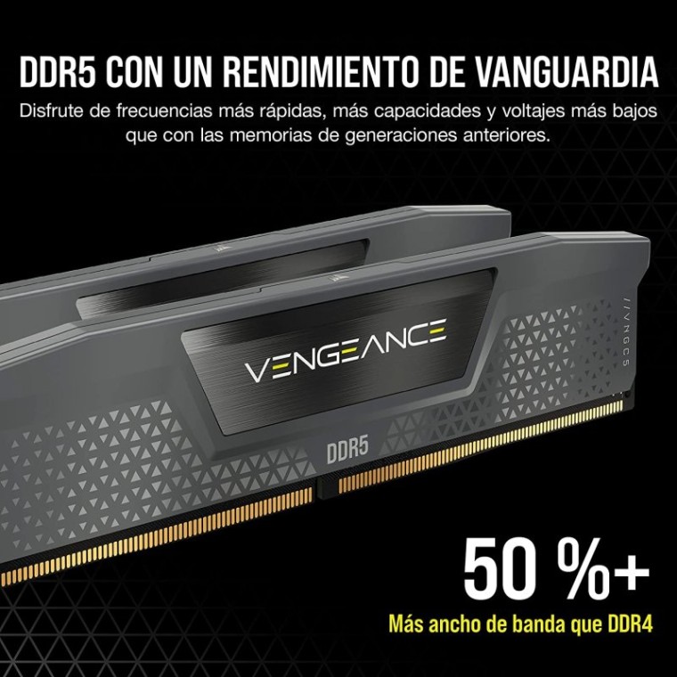 Corsair Vengeance DDR5 6000MHz 64GB 2x32GB CL40 Negra Optimizado AMD