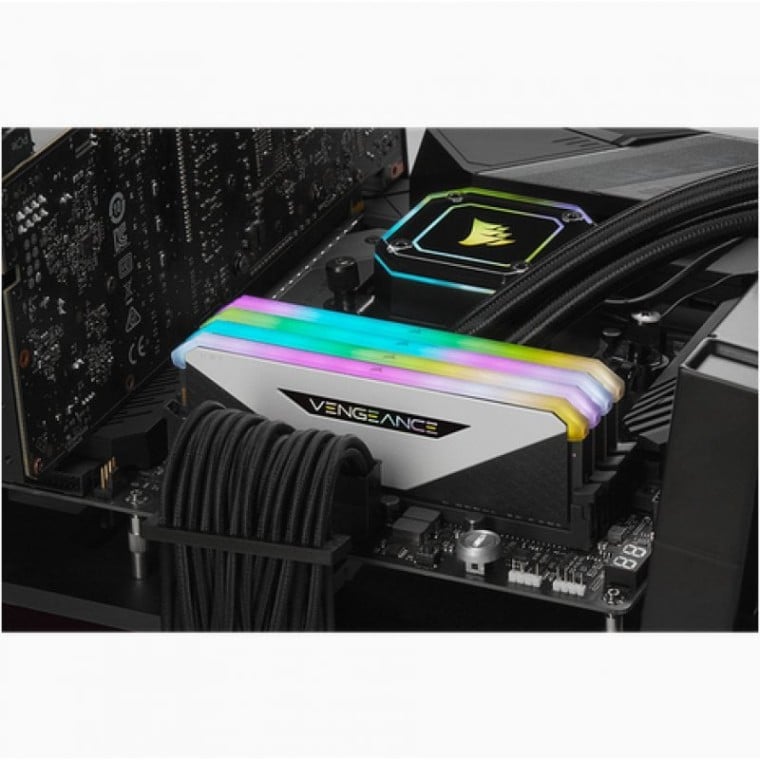 Corsair Vengeance RGB RT Blanco DDR4 3200MHz 16GB 2x8GB CL16