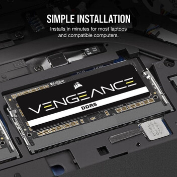 Corsair Vengeance Series SODIMM 4800MHz DDR5 8GB CL40 Corsair Vengeance Series SODIMM 4800MHz DDR5 8GB CL40
