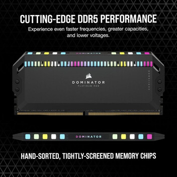 Memoria RAM Corsair Dominator Platinum RGB DDR5 6400MHz 64GB 2x32GB CL32 Memoria RAM Corsair Dominator Platinum RGB DDR5 6400MHz 64GB 2x32GB CL32