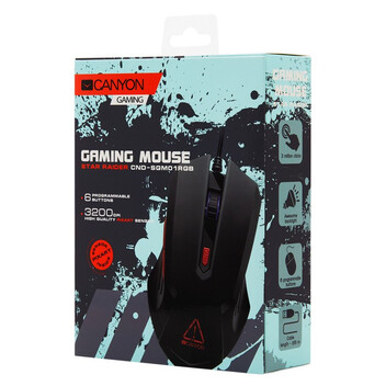 Canyon Star Raider CND-SGM01RGB Ratón Gaming 3200DPI Canyon Star Raider CND-SGM01RGB Ratón Gaming 3200DPI