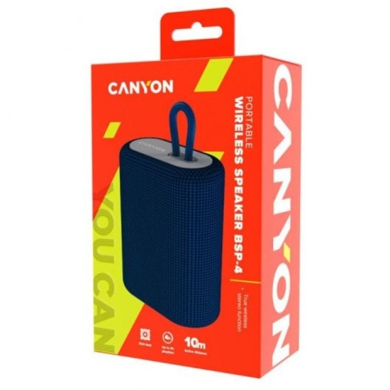 Canyon BSP-4 Altavoz Inalámbrico Portátil Azul