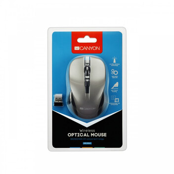 Canyon CNE-CMSW1G Ratón Inalámbrico 1200 DPI Gris Canyon CNE-CMSW1G Ratón Inalámbrico 1200 DPI Gris