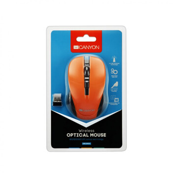 Canyon CNE-CMSW1O Ratón Inalámbrico 1200 DPI Naranja Canyon CNE-CMSW1O Ratón Inalámbrico 1200 DPI Naranja